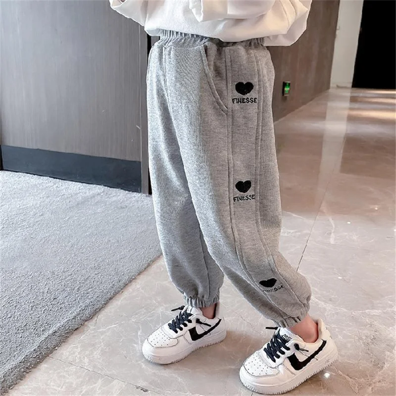 2023 Winter Girls Warm Pants Kids Clothes For Girls Pants Fashion Children Clothing 2-8 Years Autumn Baby Kids Plush Trousers