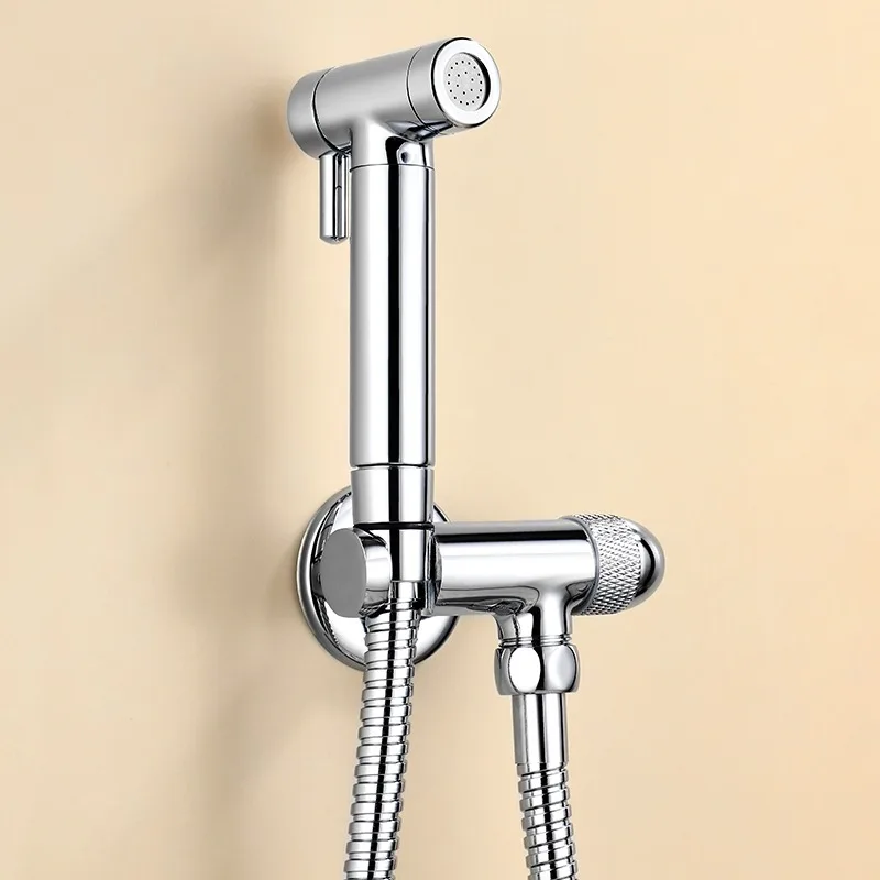 

Bidet Toilet Spray Set - Single Outlet Valve Handheld Bidet Shower, Bathroom Toilet Accessories