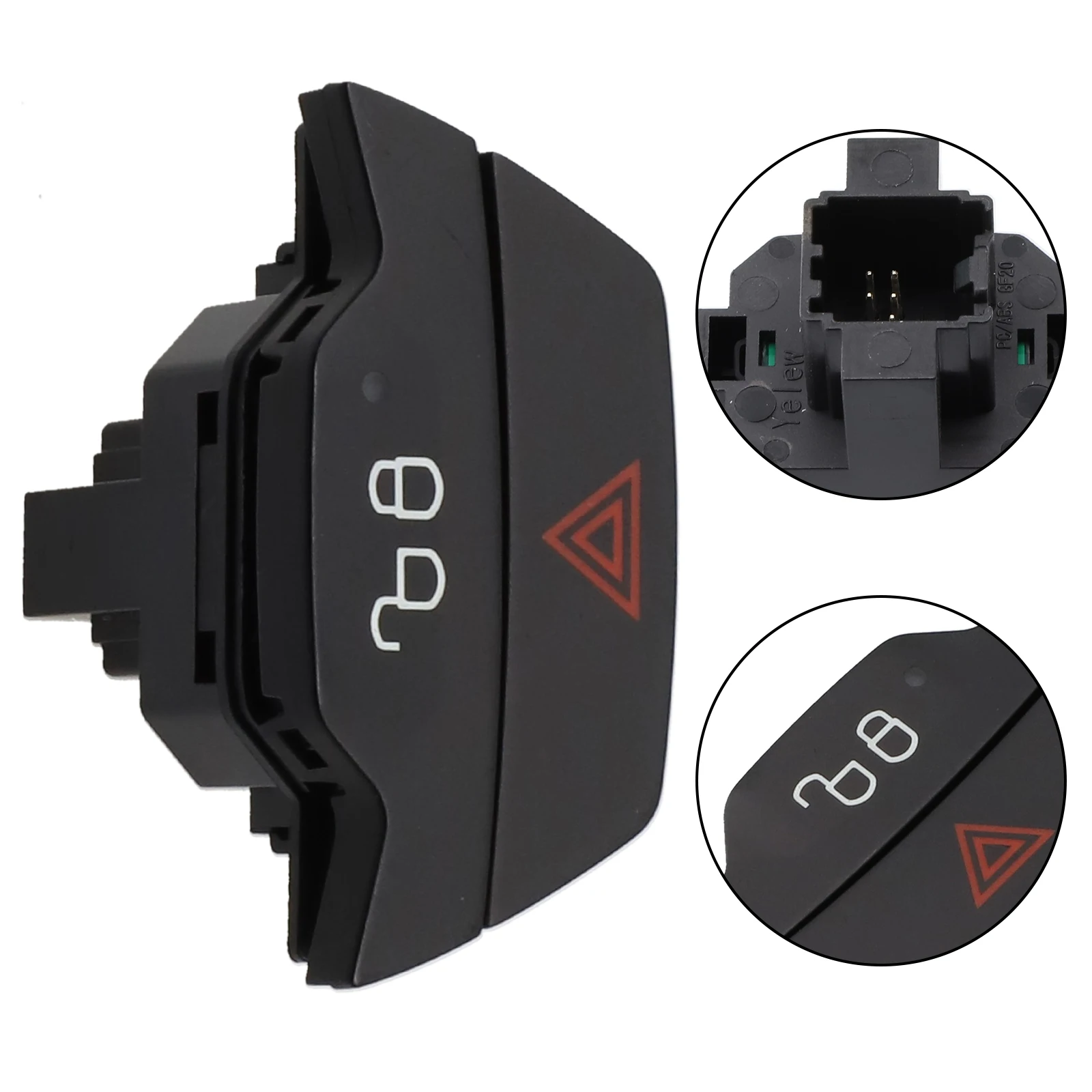 Black Locking Hazard Light and Door Lock Switch for Ford For Fiesta For Transit For MK7 Superior Functionality