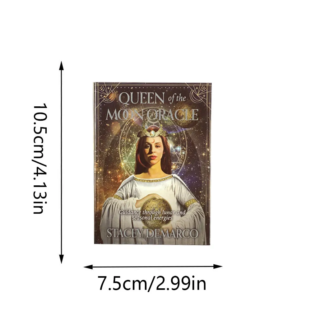 Queen Of The Moon Oracle Cards A 44 Tarot English Divination Edition Deck Borad Games