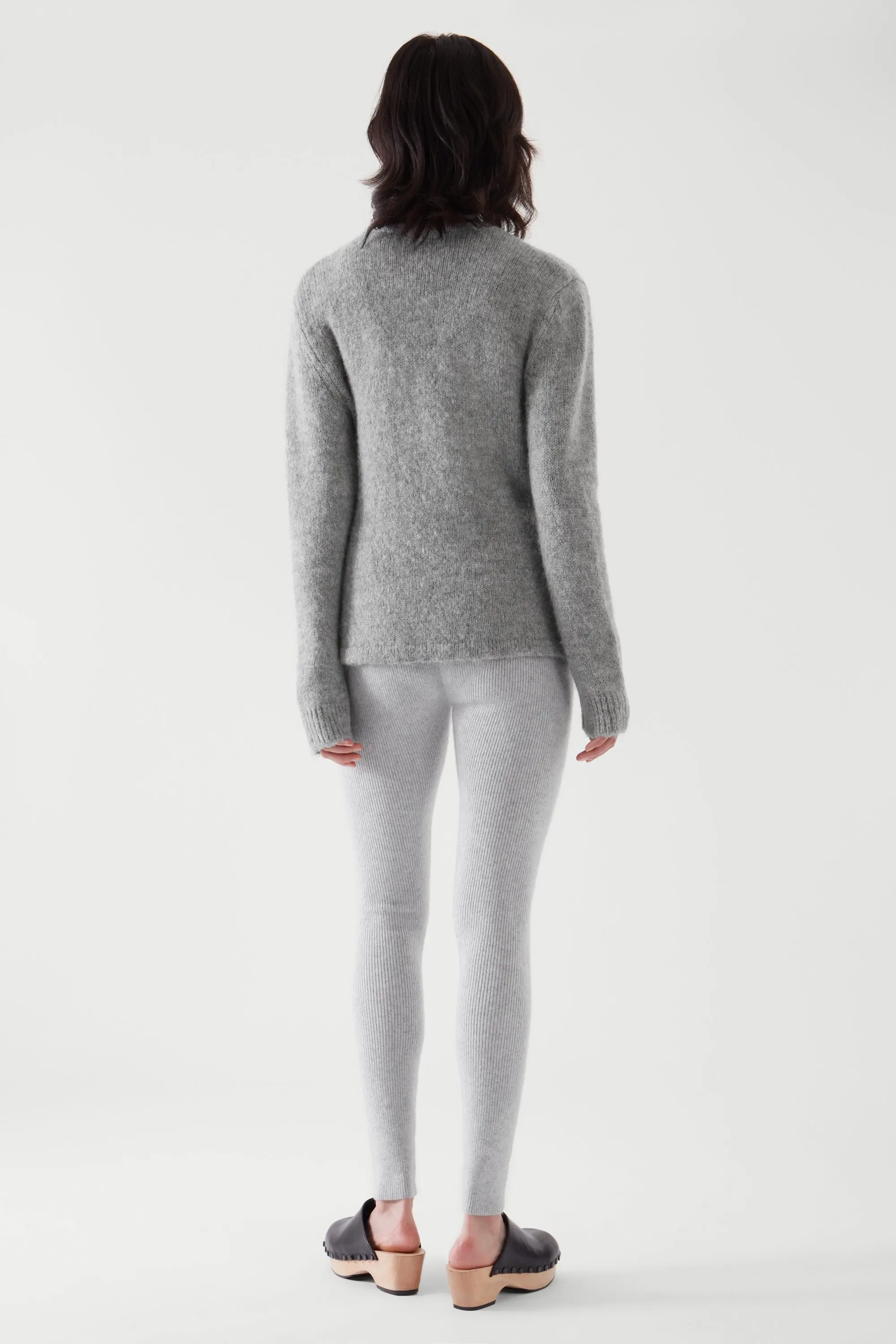 Ethereal MD 2025 cos hiver nouveau style de dames mode décontractée standard laine mélange asymétrique cardigan