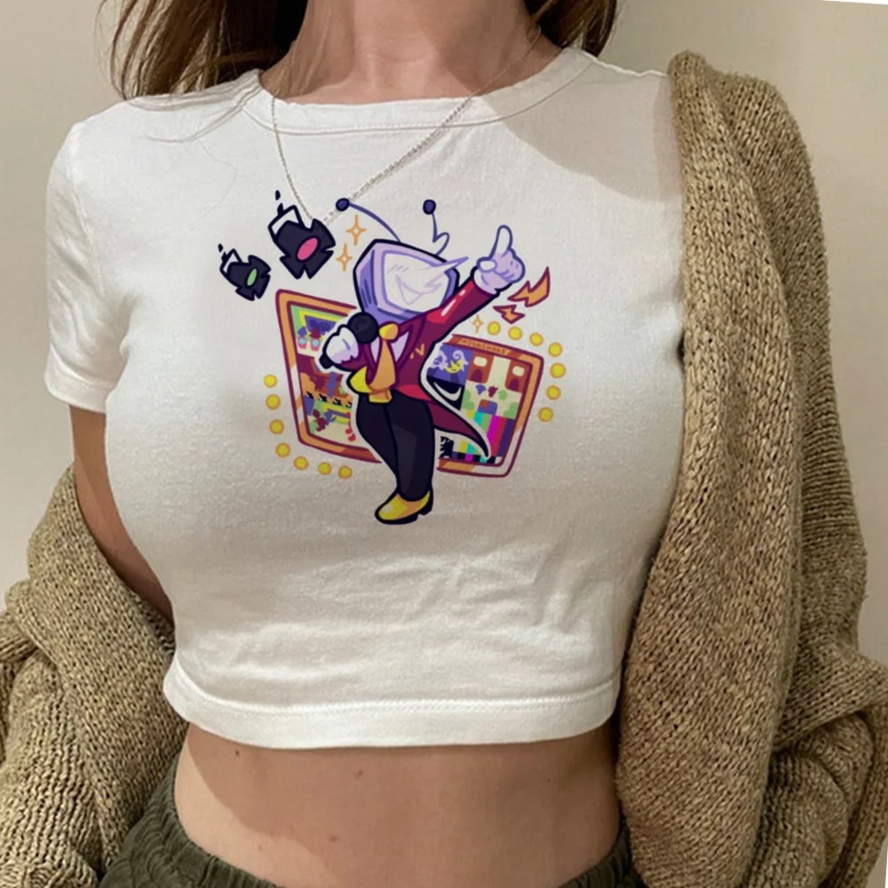 Deltarune crop top ladies cute japan graphic t shirt goth vintage alternative  japan dollette