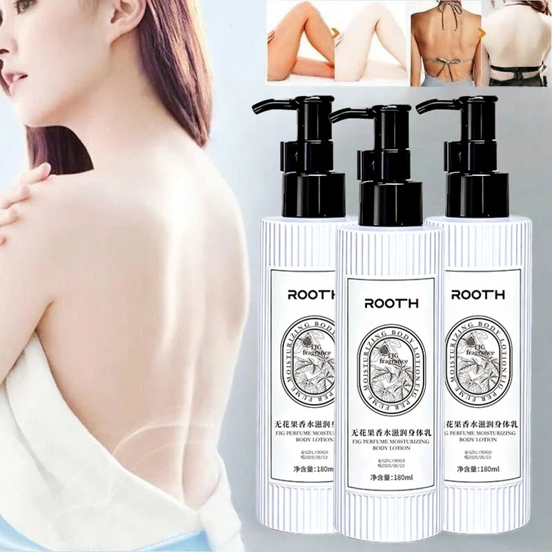 لوشن الجسم برائحة التين، مغذي للترطيب العميق، بشرة قوية ناعمة وتجديد شبابها، مضاد للتجفيف، يزيل الجلد الميت