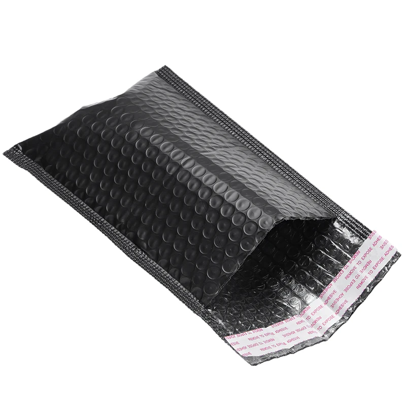 10/50pcs/Lot Hot Pink and Black Foam Envelope Bags Self Seal Mailers Padded Shipping Envelopes with Bubble Gift Packages Bag