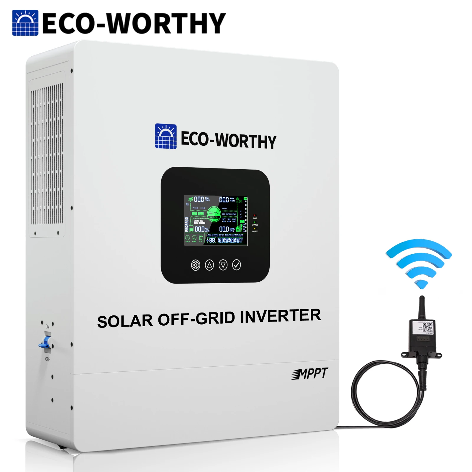 ECO-WORTHY UL1741 5000W 48V Solar Inverter Charger 48V DC to 120V AC,Inversor Solar Built in 100A MPPT Solar Charge Controller
