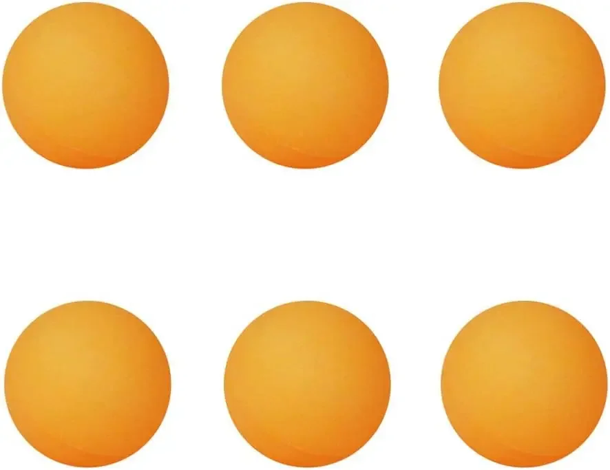3-Star Plus 40mm Orange Table Tennis Balls,Advanced Training Ping Pong Balls Yellow 6PcsUseful and Professional
