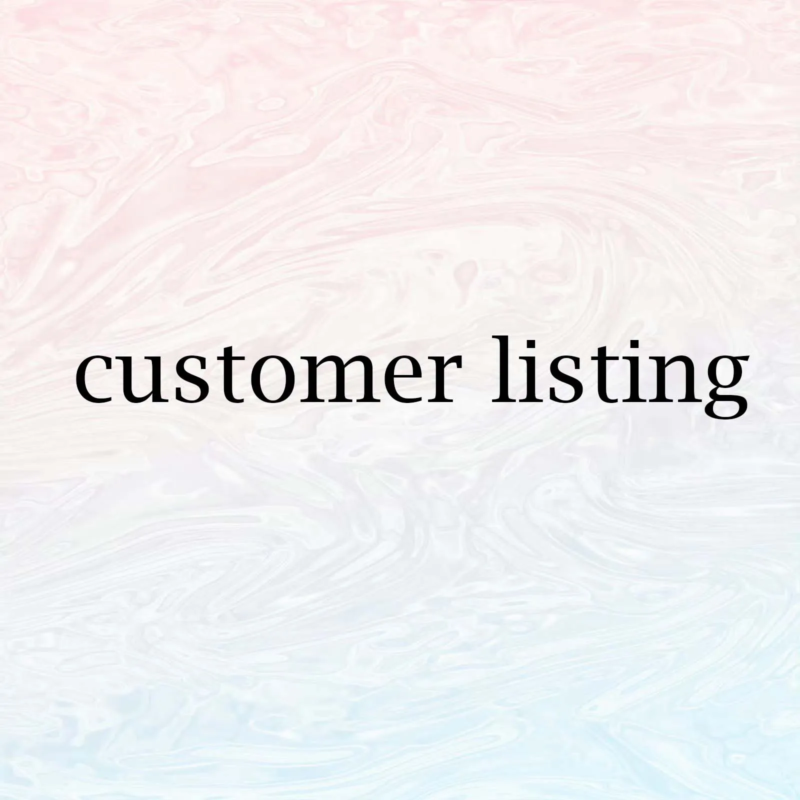 Liste des clients 1- produit personnalisé