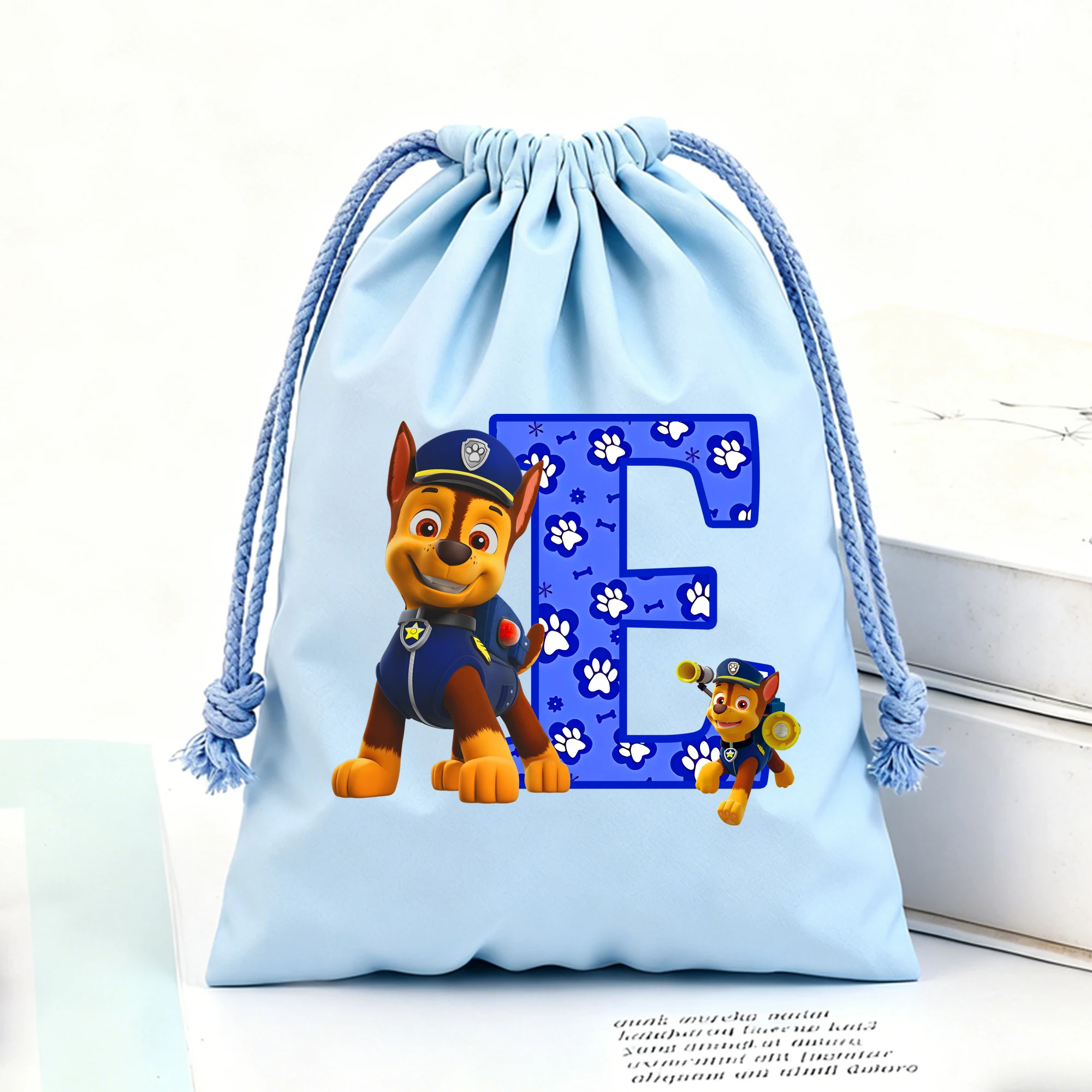 باو باترول الرباط أكياس أنيمي تشيس الفانيلا حزمة جيوب طباعة رسالة السفر الحلوى شنطة هدايا الاطفال المحمولة تخزين الحقائب