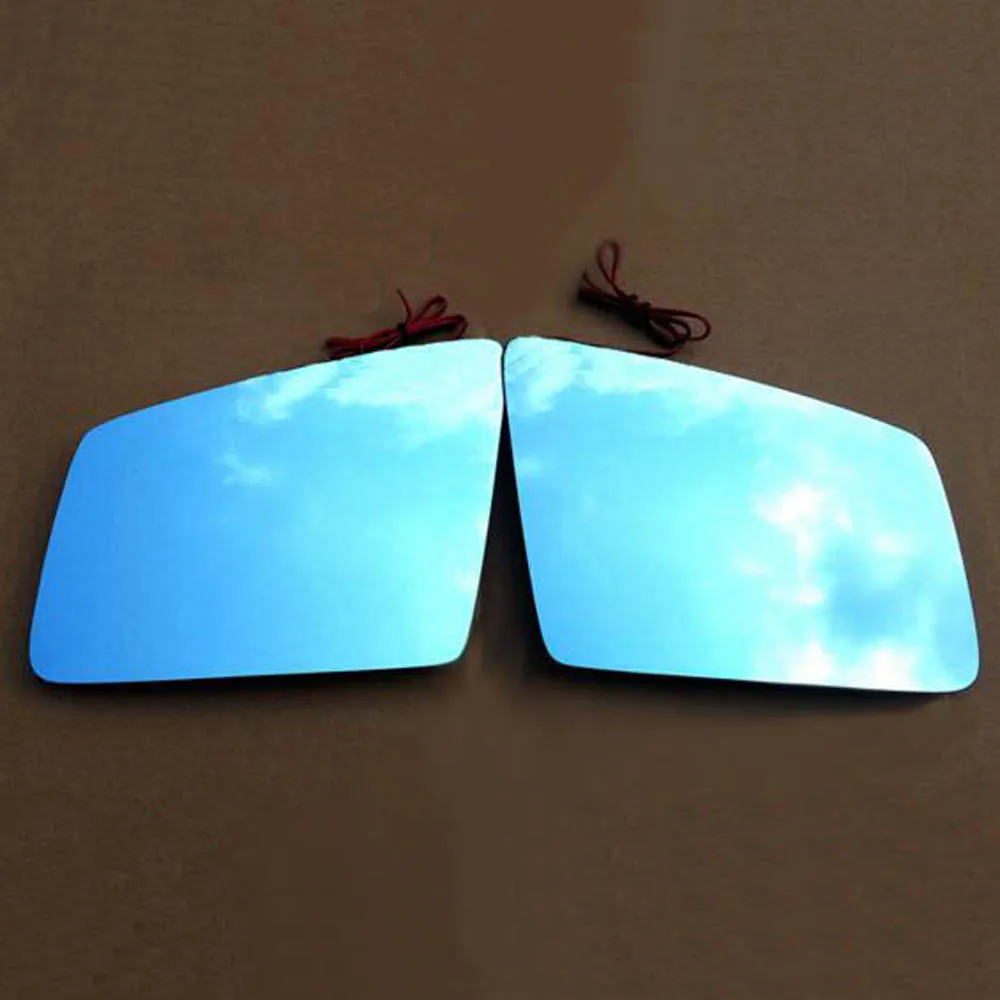 Exterior Side Mirror Glass LED Signal Light Heat Anti Fog Blue Wide Angle Retrofit Kits For X204 X156 W218 GLA GLK