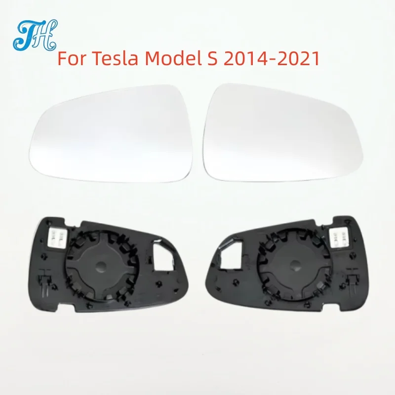 For Tesla Model S 2014-2021 Heated Side Rearview Mirror Glass Replacement Left Right Side