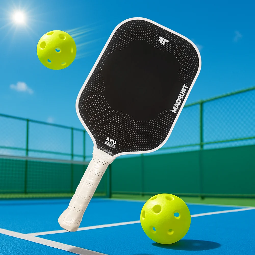 

2025 Trufoam Genesis TF1 14mm 16mm Thickness High Density Full Foam Inner Core Toray T700 Carbon Fiber Pickleball Paddles