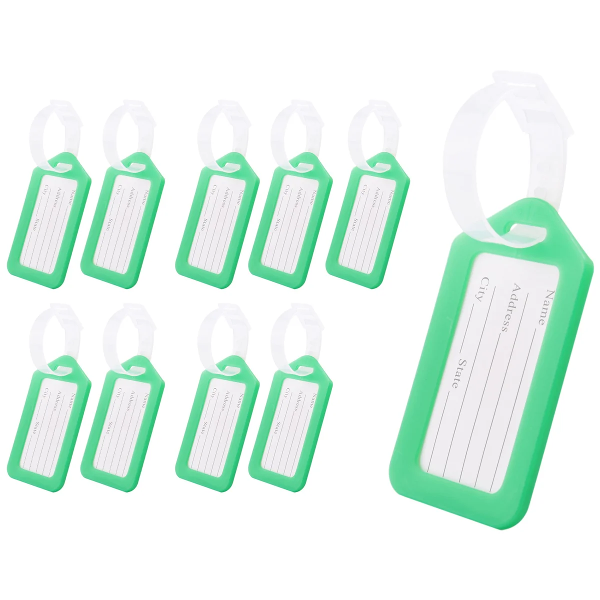 Luggage Tags Suitcase Identifier Label Accessories - green