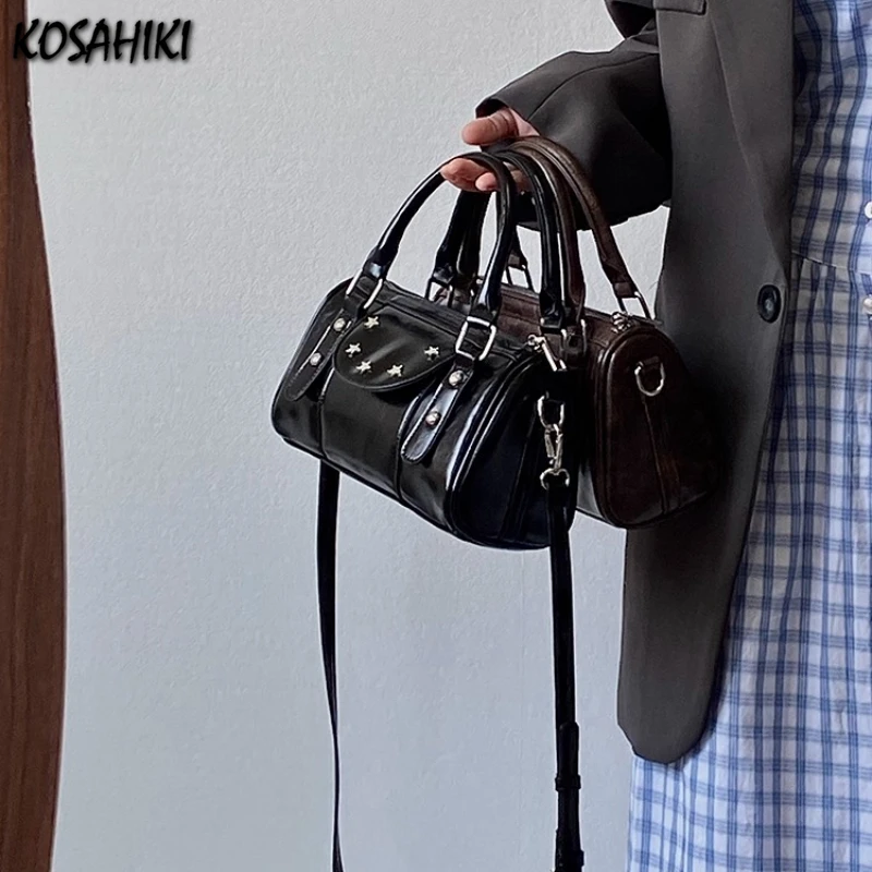 

Korean Office Lady Fashion Fairy Women Handbags Streetwear Vintage Star Crossbody Bag Luxury Design Y2k Aesthetic Shoulder Bags