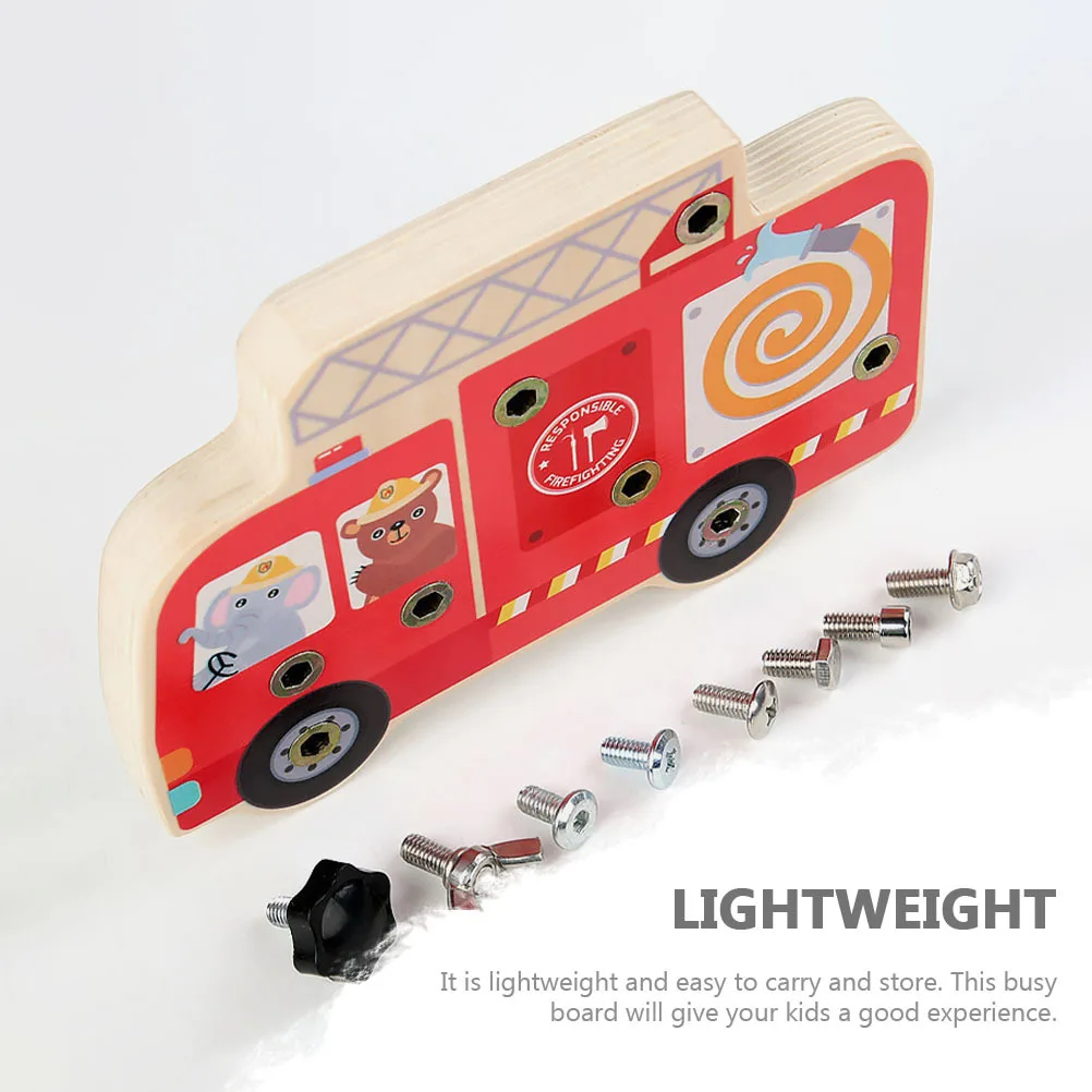 1 セットのドライバーボード教育用木製認知玩具子供のための早期学習手と目の調整創造性