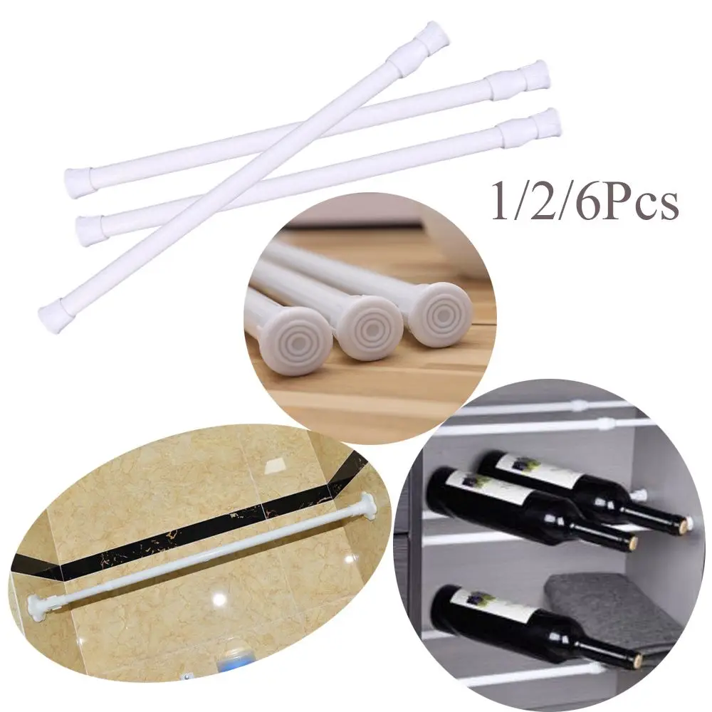 Multi Purpose Household Loaded Hanger Durable Extendable Sticks Bathroom Product Hanging Rods Curtain Telescopic Pole