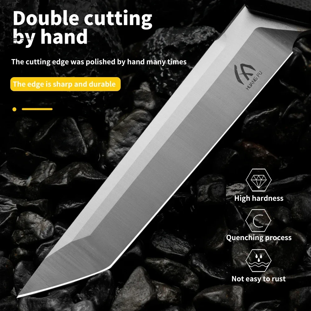 Coltello pieghevole multifunzionale di alta qualità: coltello da sopravvivenza per campeggio all'aperto, caccia e situazioni di emergenza, regalo da uomo