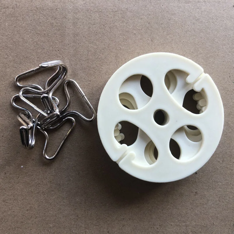 

6Set Automotive Seat Cover Seat Cover Fasteners Metal Plastic Universal Fit Plum Blossom Design Interior