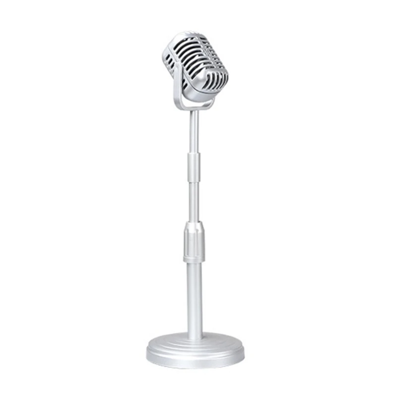 محاكاة دعائم صور ميكروفون صناعي قديمة الطراز لالتقاط الصور القديمة والحفلات التنكرية