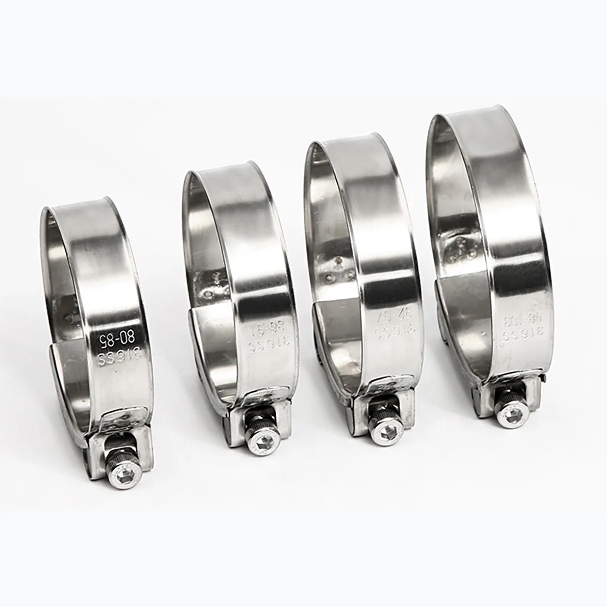 201 / 304 / 316 Stainless Steel Strong Clamp Ring Pipe Clamp Buckle