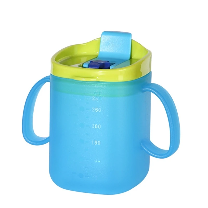 Y1UB Child Milk Cup with Straw & Secure Seal Lid Playful Milk Cup Friendly Child Milk Cup with Straw for Leak Prevention