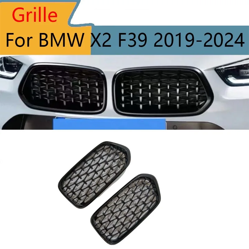 

For BMW F39 X2 2019-2024 Front Kidney Grill Grille Facelift Hood Refit Auto Parts & Accessories Racing Style