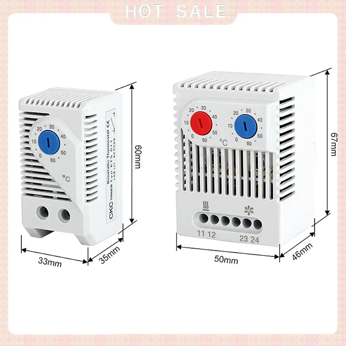 24-Hour Delivery SINOTIMER Cabinet Mini Thermostat Compact Mechanical Temperature Controller