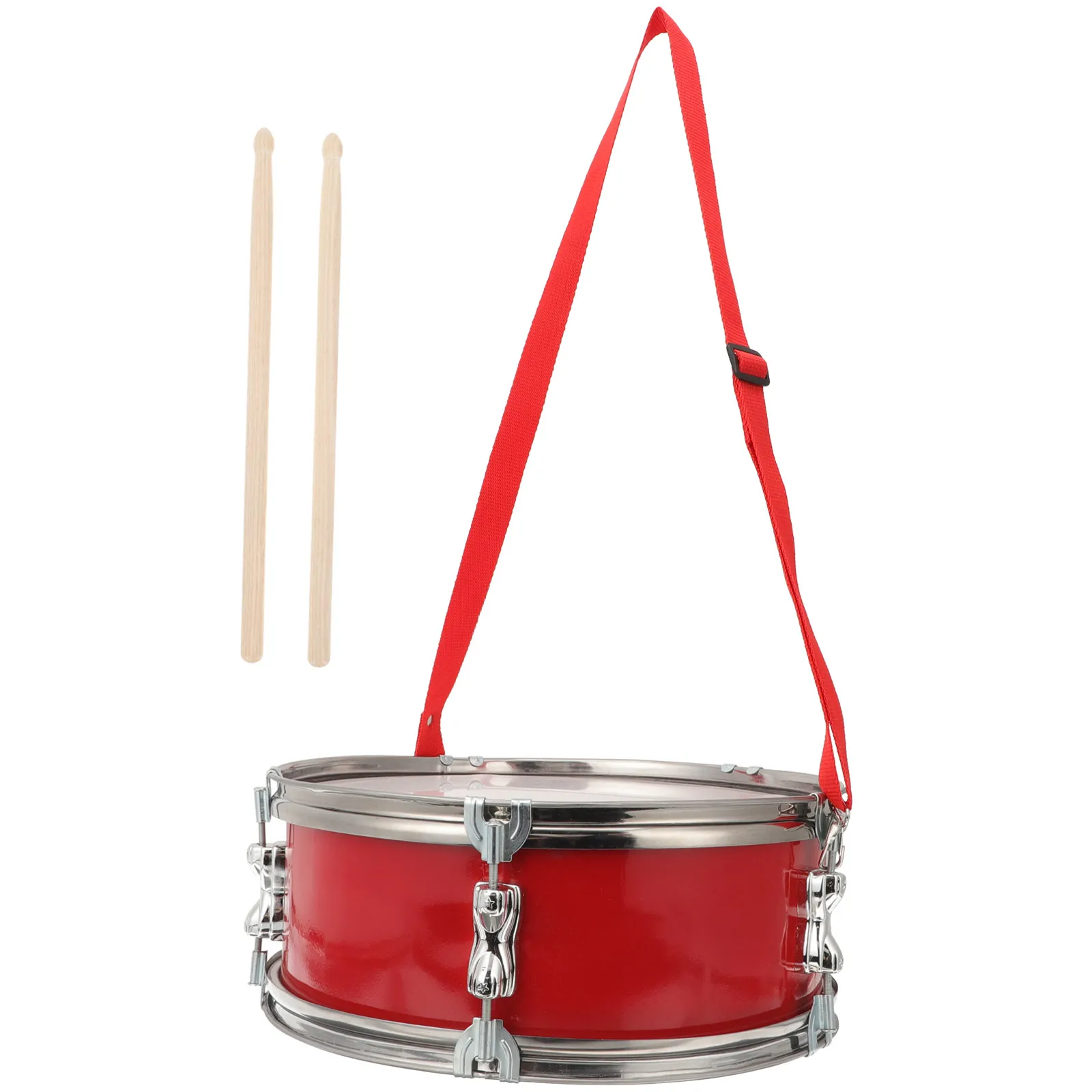 

Children Snare Drum Stainless Steel Small Military Drum Wood Metal Material Educational Music Instrument Early Training