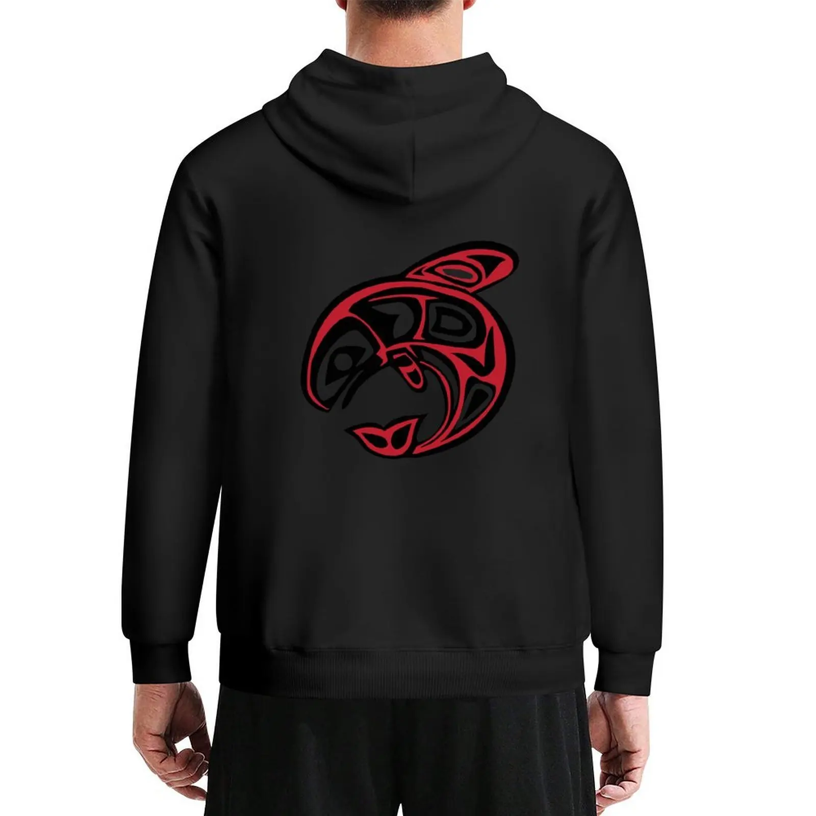 

Orca Killer Whale Native American Indian Hoodie men clothes autumn clothes anime clothing new hooded tee
