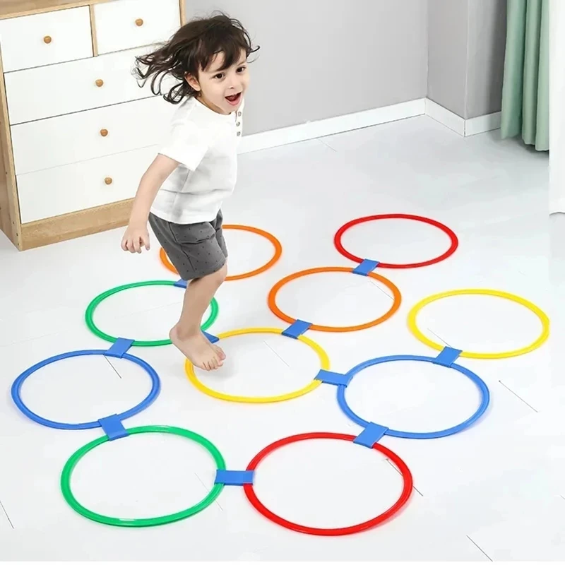 Hopscotch Ring Jumping Children Indoor Sports Kids Outdoor Toys Entertainment Juguetes Niños 3 4 5 6 10 Años Jeux Enfant