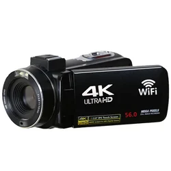 4K 56MP Home Travel Camera Camcorder Ultra HD Video Blog For Tiktok YouTube 18X Digital IR Night Vision WiFi APP Recorder