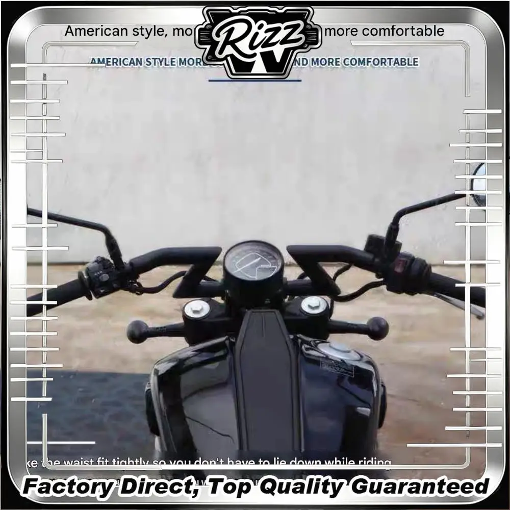 【Factory Direct】FOR BENDA Dark Flag 500 Ergonomic Raised Handlebars for Retro Cruiser Motorcycles: Let your arms hang naturally
