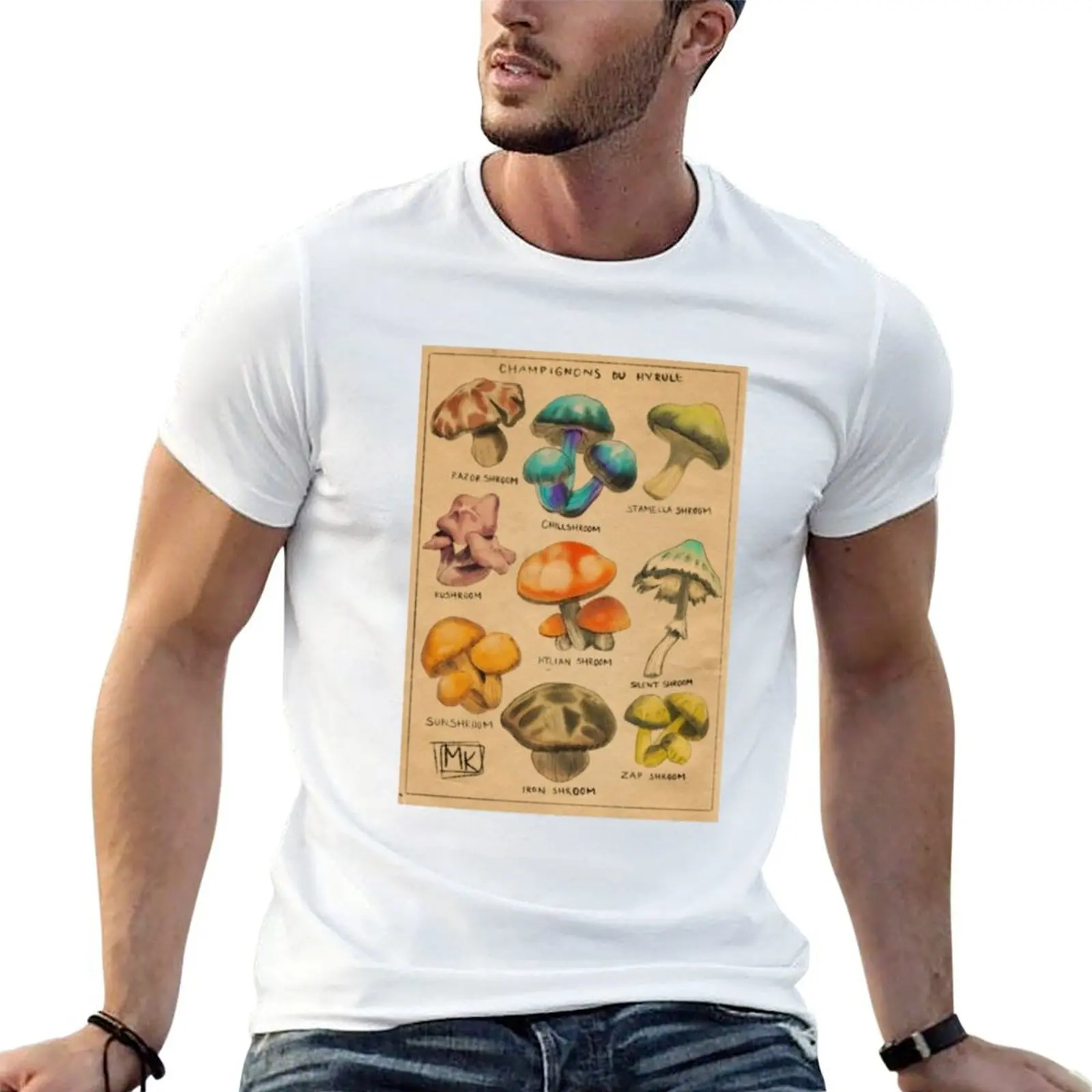 

Champignons of Hyrule T-Shirt men t shirt cotton 100% t shirt man casual T-Shirt