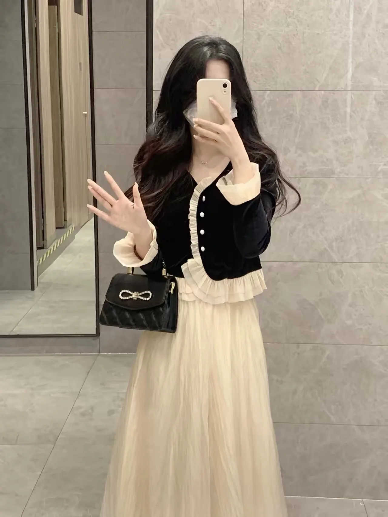 Small Fragrance Style Two-Piece Set Women's Early Autumn Winter Korean College Style Complete Missy Fashion Ensemble