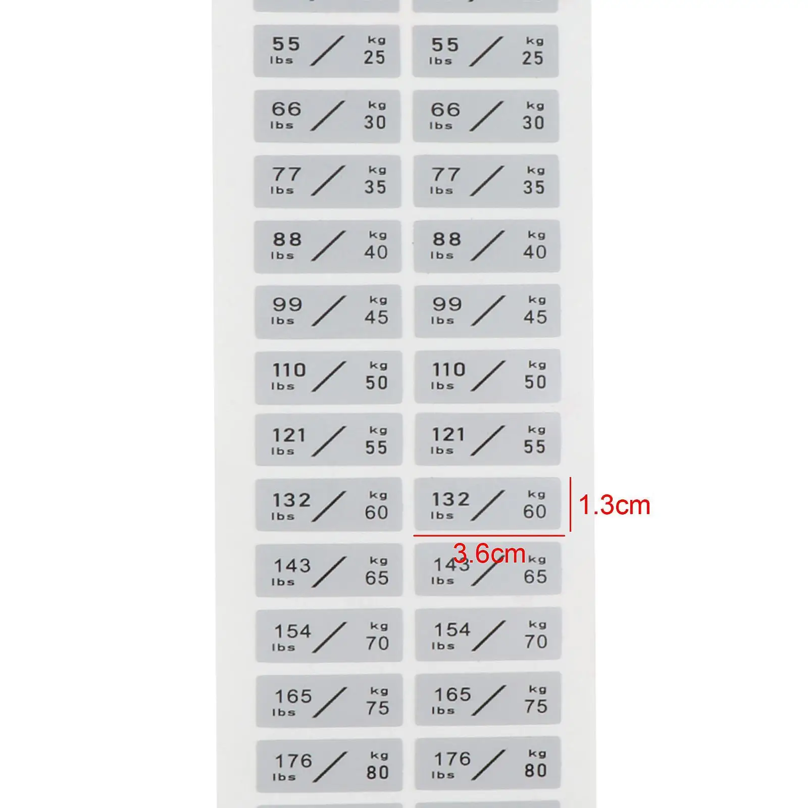 Weight Stack Labels Weighted Block Label Sticker Weight Stickers for Body Building Gym Resistance Trainers Machine Accessories