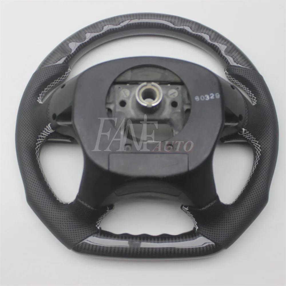 Replacement Real Carbon Fiber Steering Wheel with Leather for Honda Accord 7TH 2003-2007