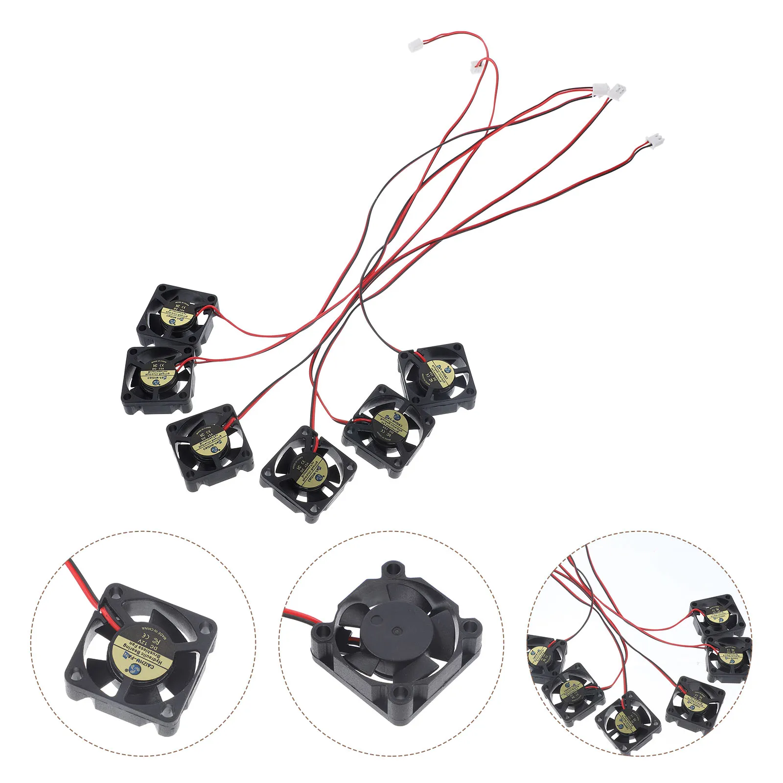 

6pcs 3D Printer Cooling Fan Dc 12V Quiet Mini Blower For Dvr Small Appliances Fast Hydraulic Bearing Easy Install