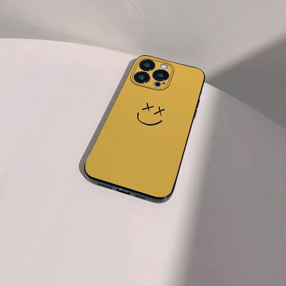 Simple Smiley Face Cartoon Mobile Phone Cases for iPhone 15 14 13 Pro Max 11 12 Mini X Xs XR Se 2022 Silicone Soft Shell