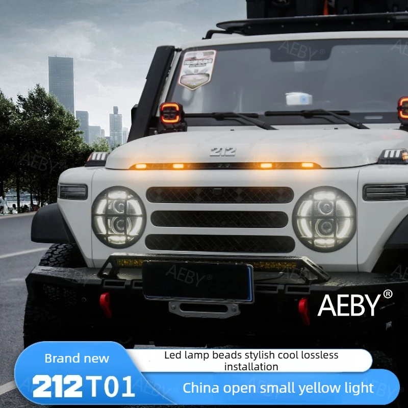

AEBY For BAIC 212 T01 Front grille LED DRL sequential flow,Kit daytime running lights,Car waterproof exterior accessories
