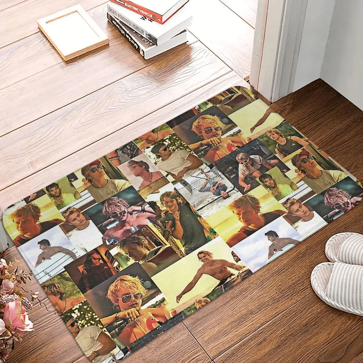 JJ Maybank - Rudy Pankow Throw Blanket Doormat Rug Carpet Mat Footpad Polyester Non-slip Cushion Front Room Corridor Kitchen