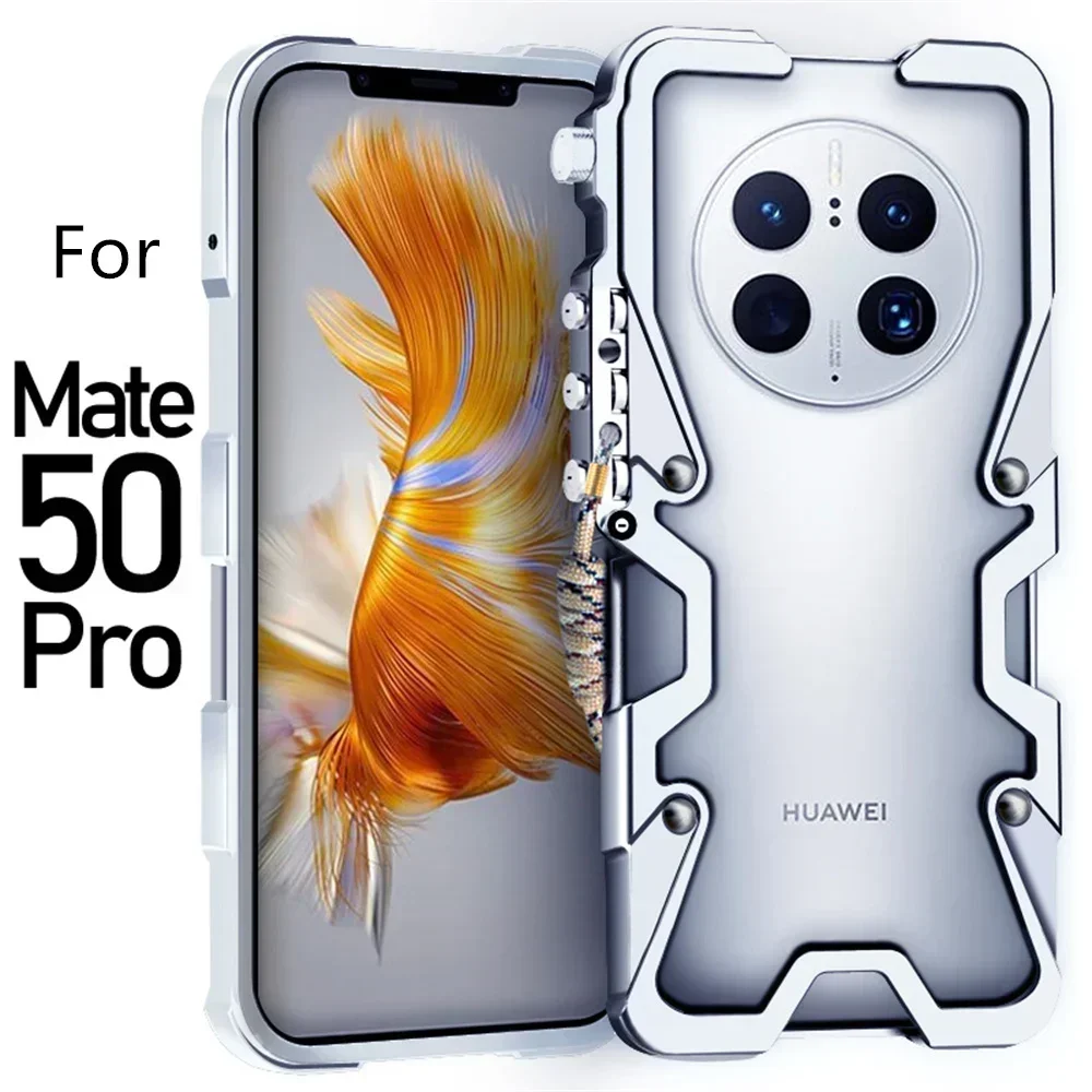 

Shockproof Metal Bumper Case For Huawei Mate 60 Pro+ 40 50 Pro Case Luxury Alunimun Cover Funda For Huawei Mate 40 50 60 RS Case