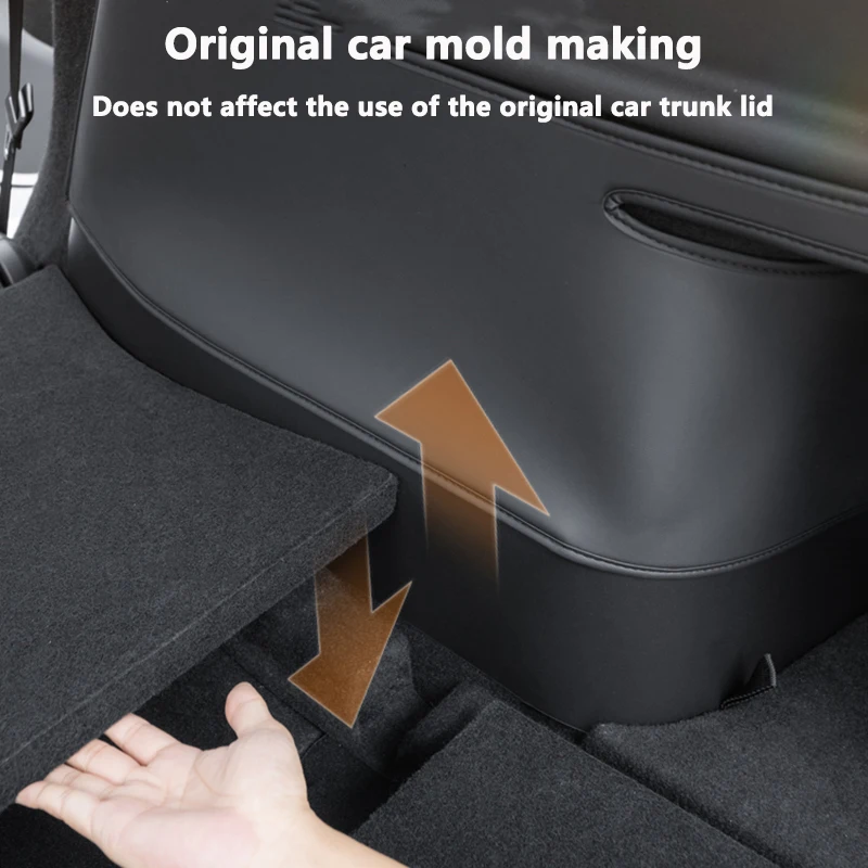Para Tesla Model Y Juniper 2025, maletero trasero, almohadilla antipatadas de ambos lados, revestimiento de carga de cuero PU, protectores de esquina de superficie, cubierta protectora