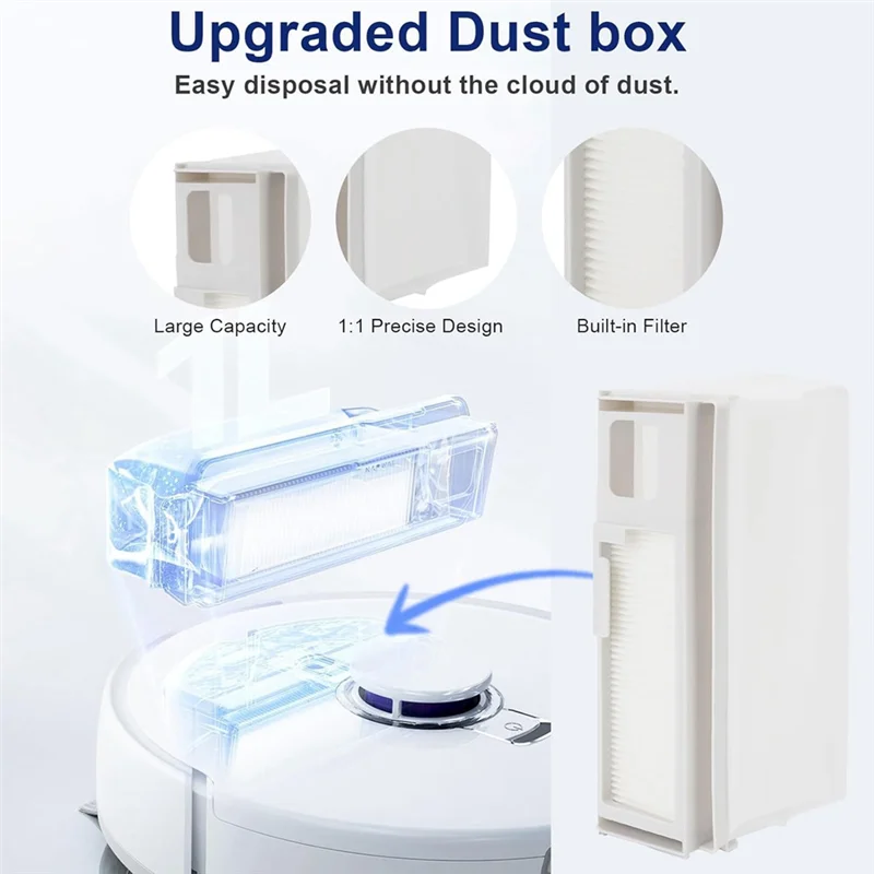 A01M-For Narwal Freo X Ultra Robot Vacuum Replacement Parts Main Side Brush Hepa Filter Mop Pads Dust Bags Accessories