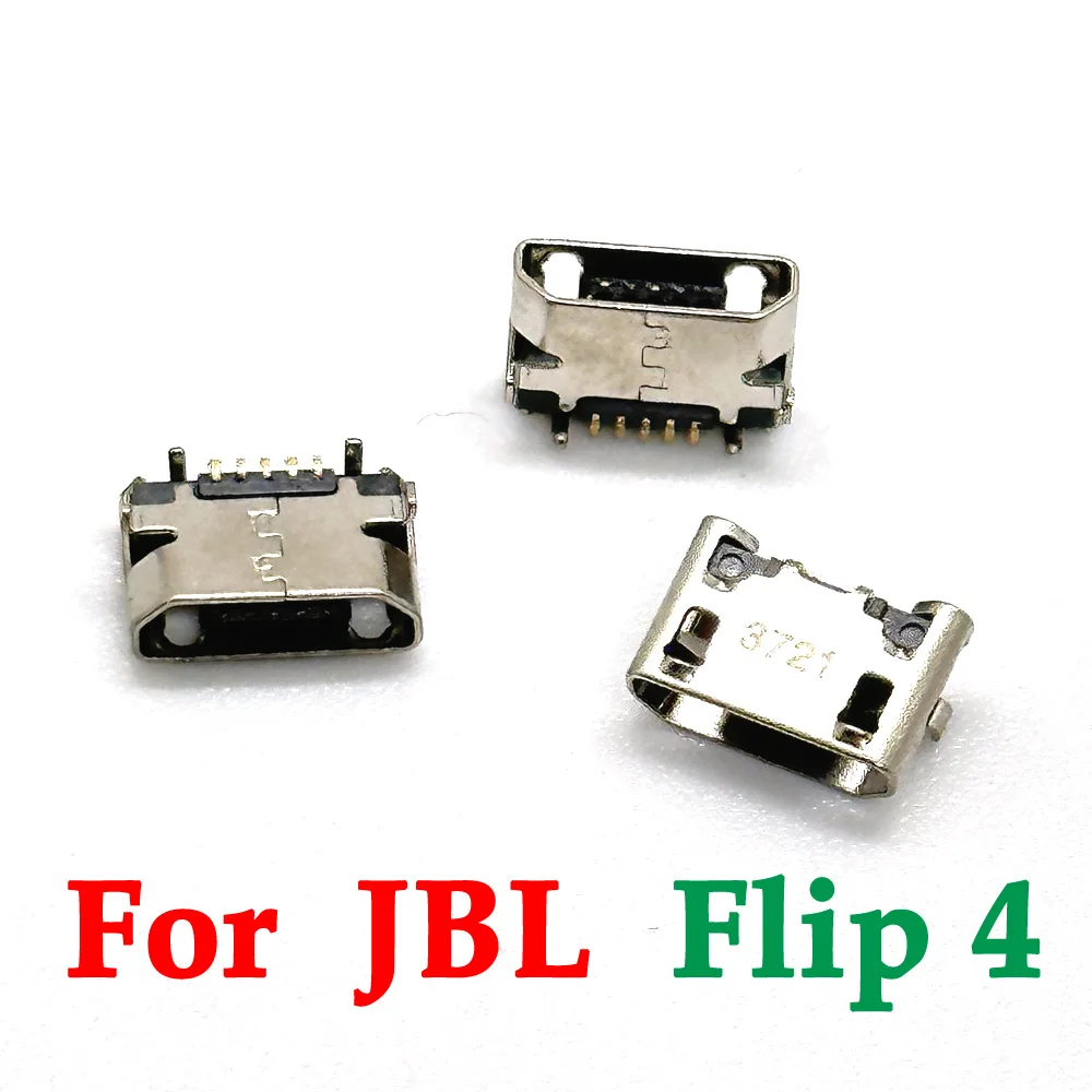 

100pcs/LOT USB C Jack Power Connector Dock For JBL Flip 4 Bluetooth Speaker Charging Port Micro Charger Plug 5Pin Female Socket