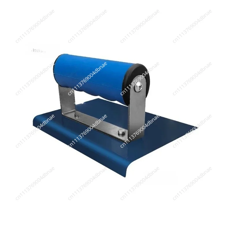 Concrete Edger Blue Steel Curved Ends Arc Corner Trowel with Rubber Handle