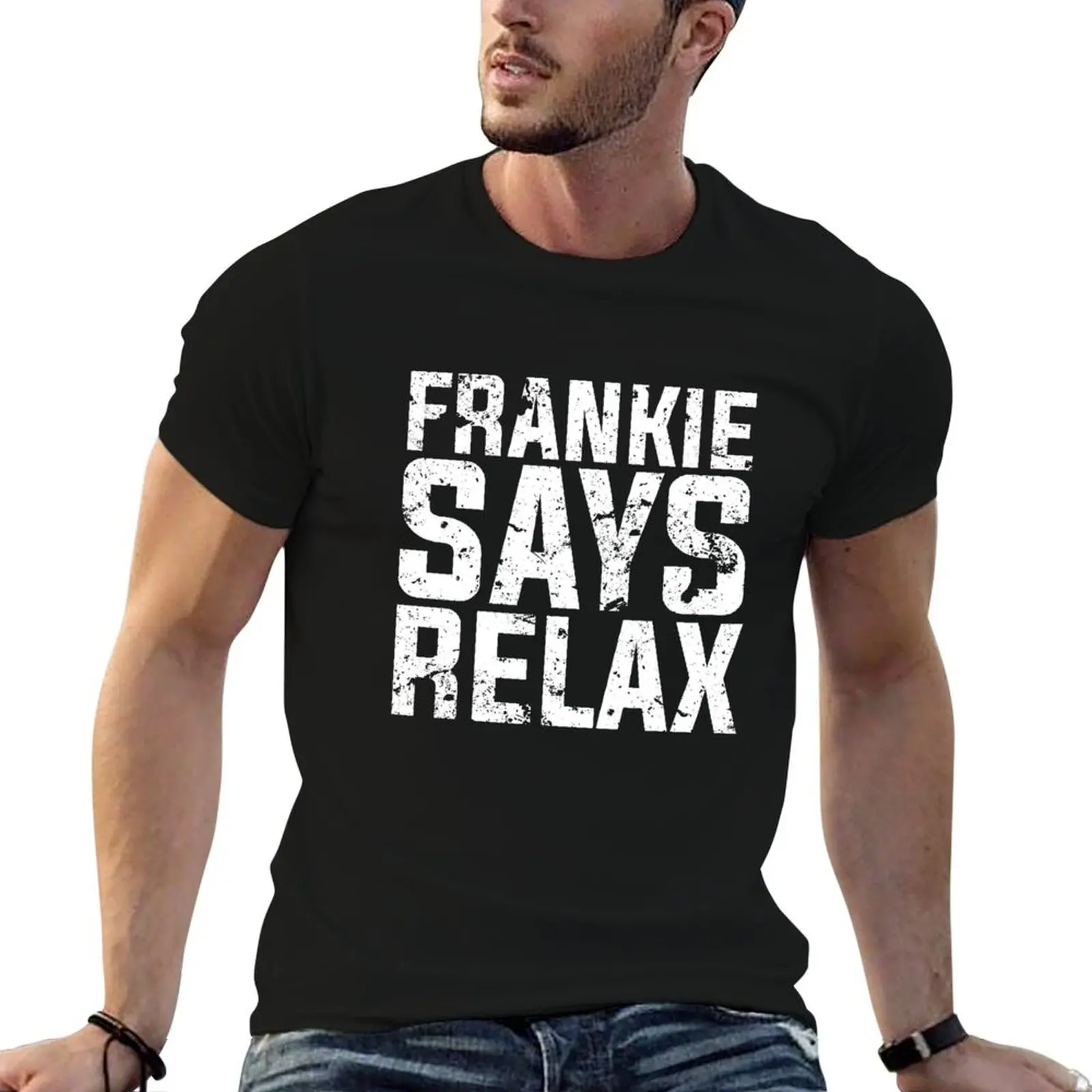 

Frankie Says Relax T-Shirt man tshirt t shirts for man pack white T-Shirt