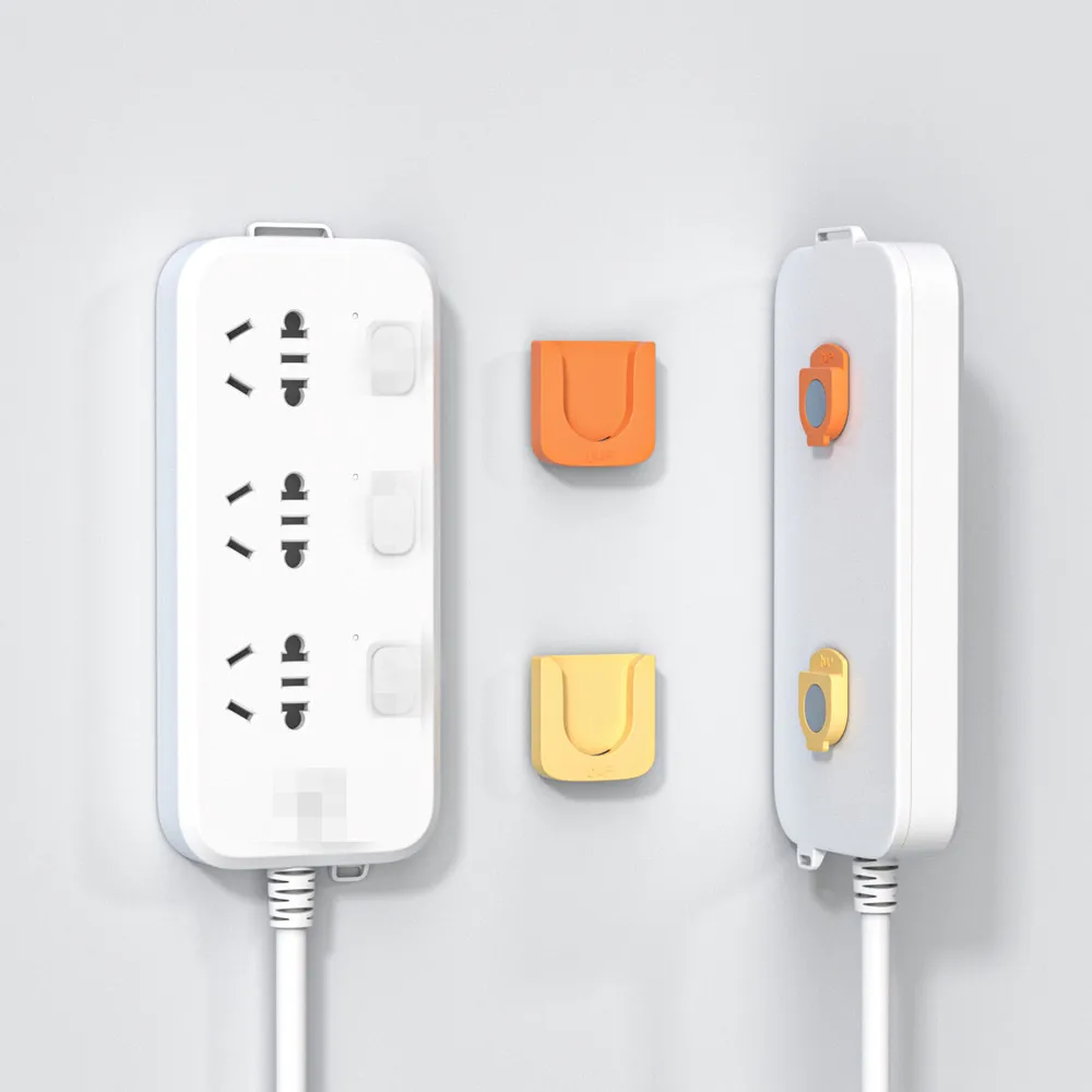 Remote control magnetic suction hook, strong adhesive suction cup, no-trace nail, TV and air conditioning plug strip storage, no