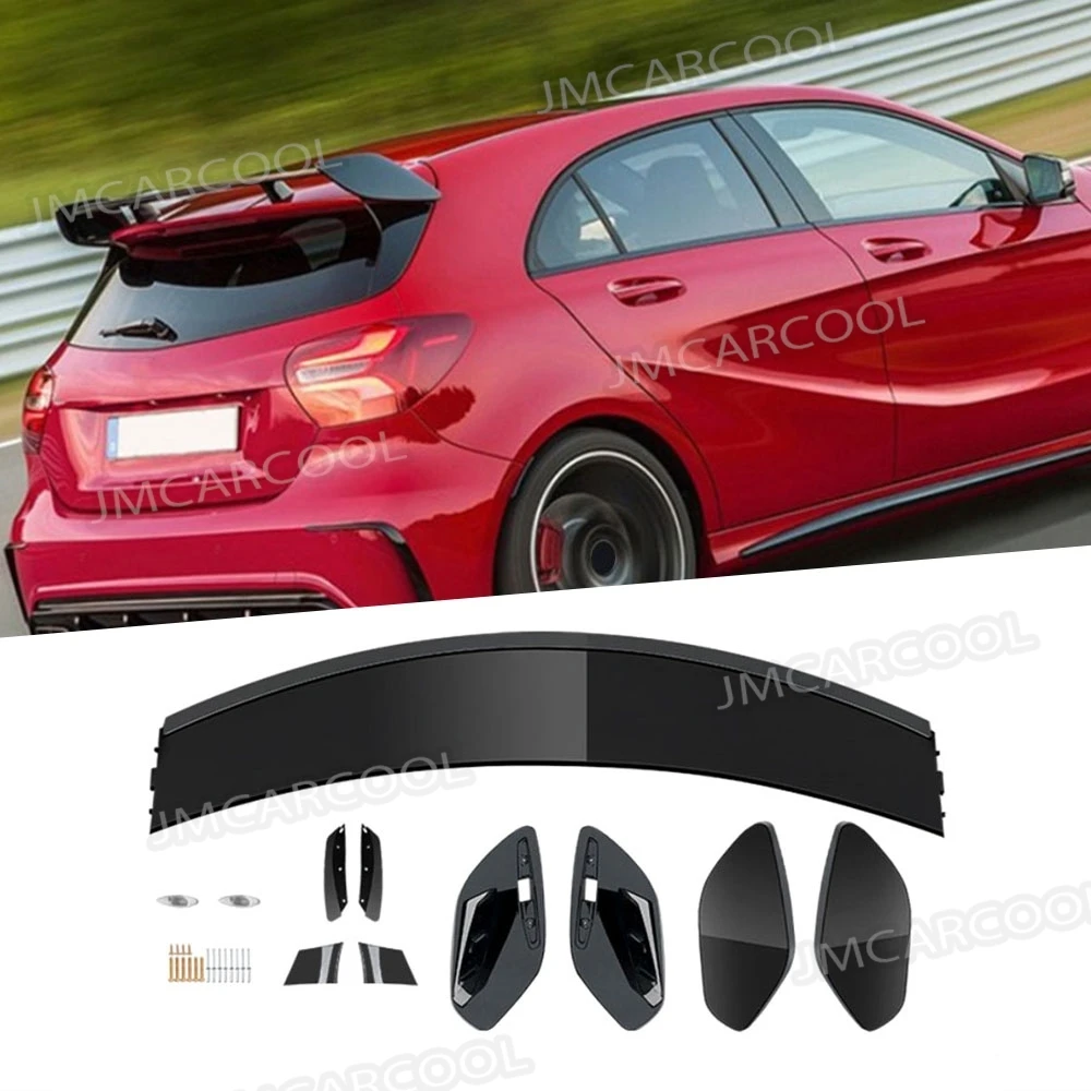 ABS Gloss Black  For Benz A-Class A180 A200 A260 W176 For AMG Style Car Rear Trunk Spoiler Wing Exterior Accessories