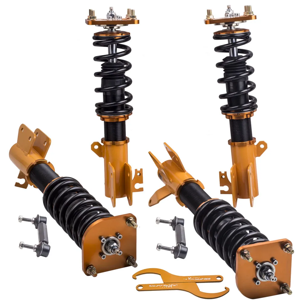 MaXpeedingrods 24 Ways Adjustable Damper Coilovers For Mazda 323 Protege Protegé5 Allegro Isamu Genki 99-03 Coilovers Suspension