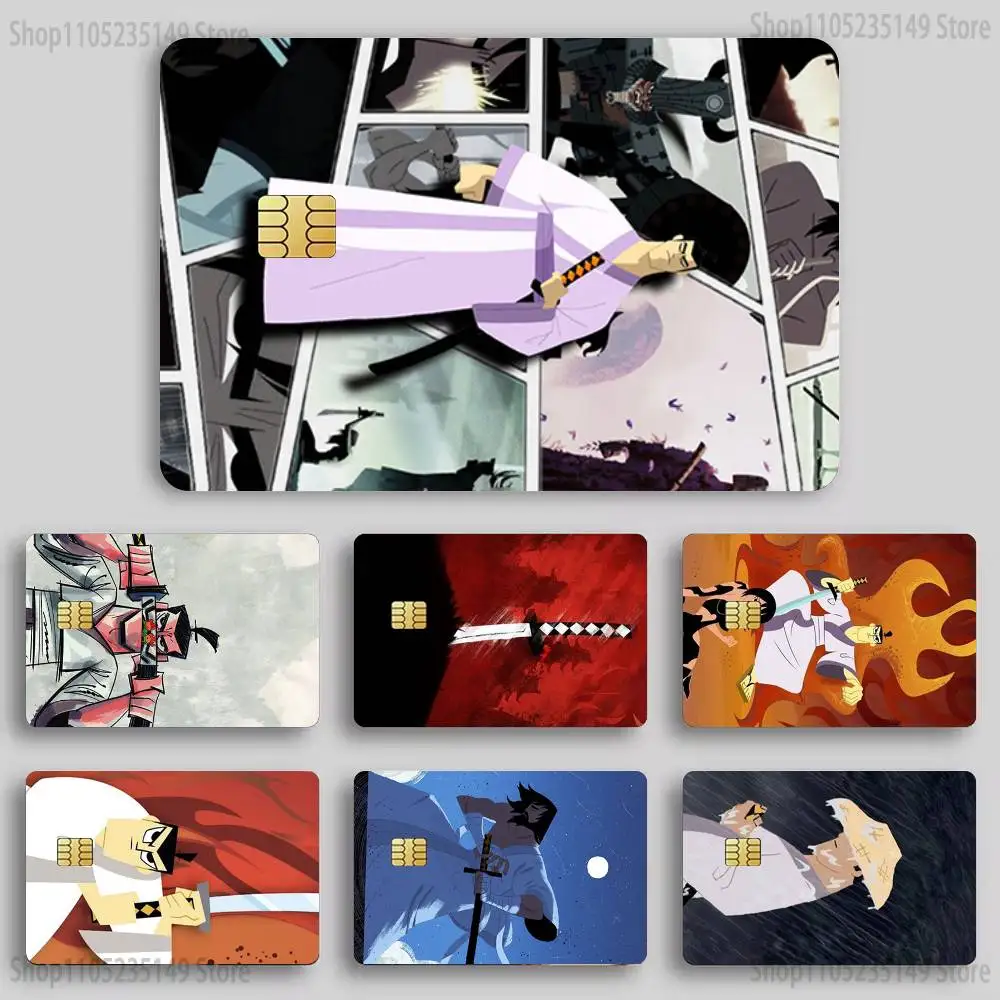 

S-Samurai Jack Card Sticker Diy Decorate Exquisite Bank Card Decals Patch Documents Birthday Gift