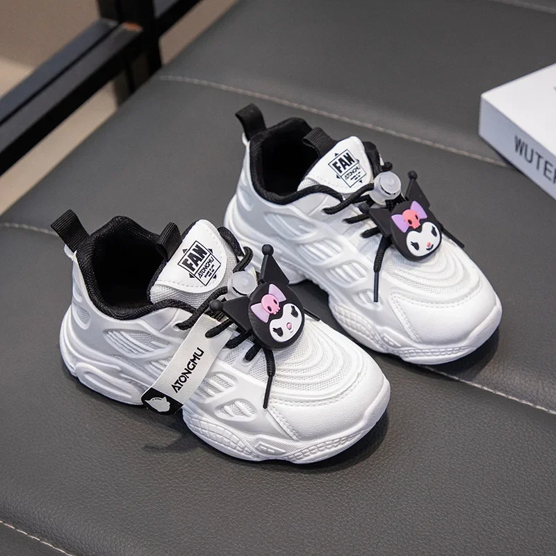 

Кроссовки My Melody Kuromi для девочек, Sanrio, новые, милые, для школьников, для отдыха, для мальчиков, суперлегкие, с мягкой подошвой, для бега